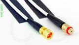Coaxial Cable, 1/4-32 (S-93 compatible) to 10-32 (Microdot compatible) female, RG188, 1 foot, 50 ohm