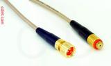 Coaxial Cable, 1/4-32 (S-93 compatible) to 10-32 (Microdot compatible) female, RG316, 24 foot, 50 ohm