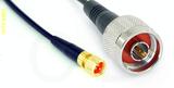 Coaxial Cable, 1/4-32 (S-93 compatible) to N, RG174 low loss, 2 foot, 50 ohm