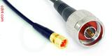 Coaxial Cable, 1/4-32 (S-93 compatible) to N, RG174 low noise, 10 foot, 50 ohm