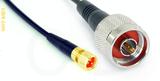 Coaxial Cable, 1/4-32 (S-93 compatible) to N, RG174 flexible (TPR jacket), 5 foot, 50 ohm