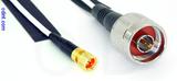 Coaxial Cable, 1/4-32 (S-93 compatible) to N, RG188, 10 foot, 50 ohm