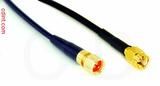 Coaxial Cable, 1/4-32 (S-93 compatible) to SSMA, RG174 low loss, 20 foot, 50 ohm