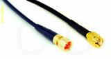 Coaxial Cable, 1/4-32 (S-93 compatible) to SSMA, RG174 low noise, 12 foot, 50 ohm