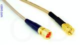 Coaxial Cable, 1/4-32 (S-93 compatible) to SSMA, RG316, 2 foot, 50 ohm