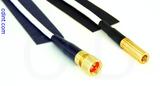 Coaxial Cable, 1/4-32 (S-93 compatible) to SSMB, RG188, 2 foot, 50 ohm