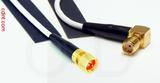 Coaxial Cable, 1/4-32 (S-93 compatible) to SMA 90 degree (right angle) female, RG188 low noise, 2 foot, 50 ohm