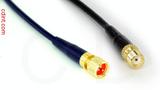 Coaxial Cable, 1/4-32 (S-93 compatible) to SMA female, RG174, 8 foot, 50 ohm