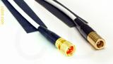 Coaxial Cable, 1/4-32 (S-93 compatible) to SMB plug (female contact), RG188, 8 foot, 50 ohm