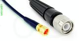 Coaxial Cable, 1/4-32 (S-93 compatible) to TNC, RG174 flexible (TPR jacket), 4 foot, 50 ohm