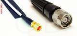 Coaxial Cable, 1/4-32 (S-93 compatible) to TNC reverse polarity, RG188, 40 foot, 50 ohm