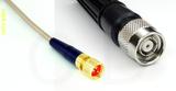 Coaxial Cable, 1/4-32 (S-93 compatible) to TNC reverse polarity, RG316, 4 foot, 50 ohm