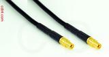Coaxial Cable, MMCX jack (female contact) to MMCX jack (female contact), RG174, 1 foot, 50 ohm