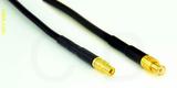 Coaxial Cable, MMCX jack (female contact) to MCX plug (male contact), RG174, 12 foot, 50 ohm
