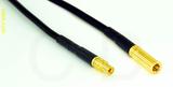 Coaxial Cable, MMCX jack (female contact) to SSMB, RG174 flexible (TPR jacket), 32 foot, 50 ohm