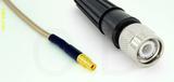 Coaxial Cable, MMCX jack (female contact) to TNC, RG316, 3 foot, 50 ohm
