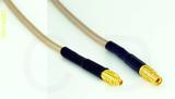 Coaxial Cable, MMCX plug (male contact) to MMCX jack (female contact), RG316, 4 foot, 50 ohm