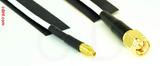 Coaxial Cable, MMCX plug (male contact) to SMA, RG188 low noise, 1 foot, 50 ohm