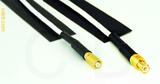 Coaxial Cable, 5-44 (mini-Microdot compatible) to MCX plug (male contact), RG196 low noise, 6 foot, 50 ohm