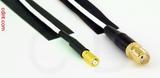 Coaxial Cable, 5-44 (mini-Microdot compatible) to SMA female, RG196 low noise, 12 foot, 50 ohm