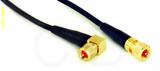 Coaxial Cable, 10-32 (Microdot compatible) 90 degree (right angle) to 10-32 hex (Microdot compatible), RG174, 3 foot, 50 ohm