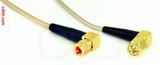 Coaxial Cable, 10-32 (Microdot compatible) 90 degree (right angle) to SMA 90 degree (right angle), RG316, 12 foot, 50 ohm