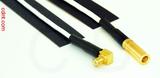 Coaxial Cable, MCX 90 degree (right angle) plug (male contact) to SSMB, RG196 low noise, 1 foot, 50 ohm