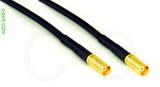 Coaxial Cable, MCX jack (female contact) to MCX jack (female contact), RG174, 12 foot, 50 ohm