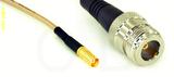 Coaxial Cable, MCX jack (female contact) to N female, RG316, 3 foot, 50 ohm