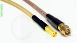 Coaxial Cable, MCX jack (female contact) to SMC (Subvis), RG316 double shielded, 24 foot, 50 ohm