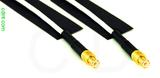 Coaxial Cable, MCX plug (male contact) to MCX plug (male contact), RG196 low noise, 12 foot, 50 ohm