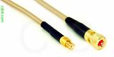 Coaxial Cable, MCX plug (male contact) to 10-32 hex (Microdot compatible), RG316 double shielded, 6 foot, 50 ohm
