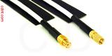 Coaxial Cable, MCX plug (male contact) to SSMC, RG188, 2 foot, 50 ohm