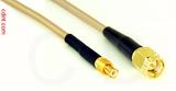 Coaxial Cable, MCX plug (male contact) to SMA, RG316 double shielded, 6 foot, 50 ohm