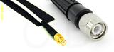 Coaxial Cable, MCX plug (male contact) to TNC, RG196 low noise, 2 foot, 50 ohm