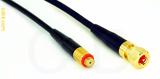 Coaxial Cable, 10-32 (Microdot compatible) female to 10-32 hex (Microdot compatible), RG174, 4 foot, 50 ohm