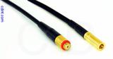 Coaxial Cable, 10-32 (Microdot compatible) female to SSMB, RG174, 10 foot, 50 ohm