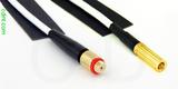 Coaxial Cable, 10-32 (Microdot compatible) female to SSMB, RG188, 8 foot, 50 ohm