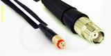 Coaxial Cable, 10-32 (Microdot compatible) female to TNC female, RG196 low noise, 24 foot, 50 ohm