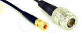 Coaxial Cable, 10-32 hex (Microdot compatible) to N female, RG174, 8 foot, 50 ohm