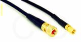 Coaxial Cable, 10-32 hex (Microdot compatible) to SSMC, RG174, 50 foot, 50 ohm