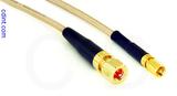 Coaxial Cable, 10-32 hex (Microdot compatible) to SSMC, RG316, 50 foot, 50 ohm