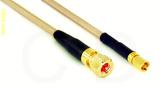 Coaxial Cable, 10-32 hex (Microdot compatible) to SSMC, RG316 double shielded, 24 foot, 50 ohm