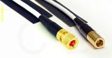 Coaxial Cable, 10-32 hex (Microdot compatible) to SMB plug (female contact), RG188 low noise, 20 foot, 50 ohm