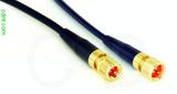 Coaxial Cable, 10-32 (Microdot compatible) to 1/4-32 (S-93 compatible), RG174 low noise, 1 foot, 50 ohm