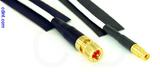 Coaxial Cable, 10-32 (Microdot compatible) to MMCX jack (female contact), RG188 low noise, 4 foot, 50 ohm