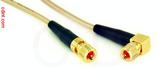 Coaxial Cable, 10-32 (Microdot compatible) to 10-32 (Microdot compatible) 90 degree (right angle), RG316, 40 foot, 50 ohm