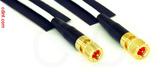 Coaxial Cable, 10-32 (Microdot compatible) to 10-32 hex (Microdot compatible), RG188 low noise, 6 foot, 50 ohm