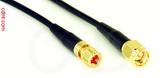 Coaxial Cable, 10-32 (Microdot compatible) to SMA, RG174 flexible (TPR jacket), 2 foot, 50 ohm