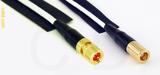 Coaxial Cable, 10-32 (Microdot compatible) to SMB plug (female contact), RG196 low noise, 20 foot, 50 ohm